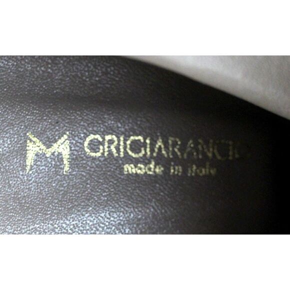 M Grigiarancio BROWN TAUPE GENUINE SUEDE LEATHER 3" HEEL FULL ZIP SIDE BOOTS 38 - Picture 8 of 9